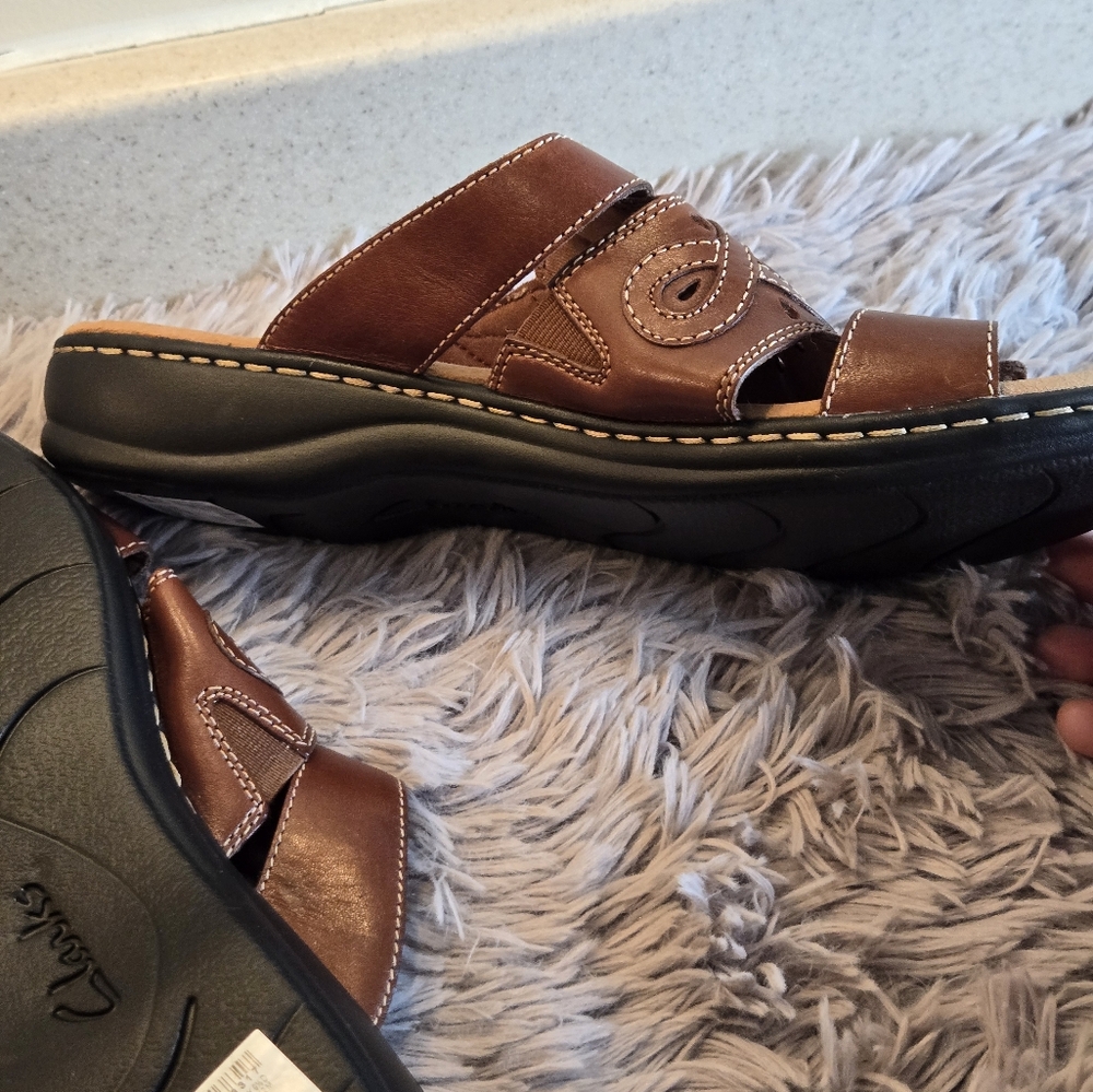 Clark Collection Soft Cusion Leisa Higley Sandals Size 12 - Picture 12 of 14